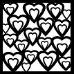 Double heart stencil  8x8 min buy 3